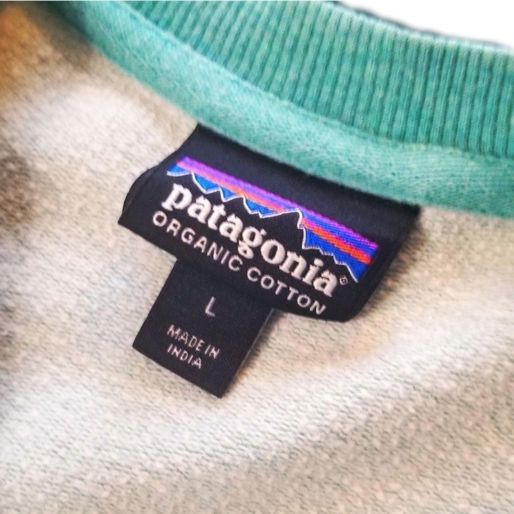 🔱 Patagonia // Organic Cotton Sweatshirt // Seafoam // Men's Large - Picture 2 of 9